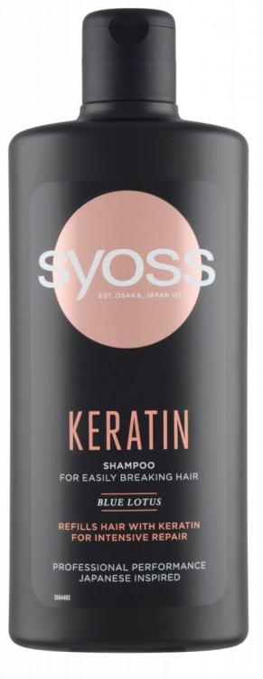 Syoss šampon 440ml Keratin | Kosmetické a dentální výrobky - Vlasové kosmetika - Šampony na vlasy
